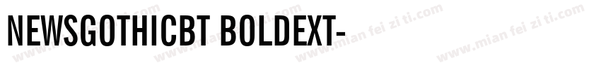 NEWSGOTHICBT BOLDEXT字体转换